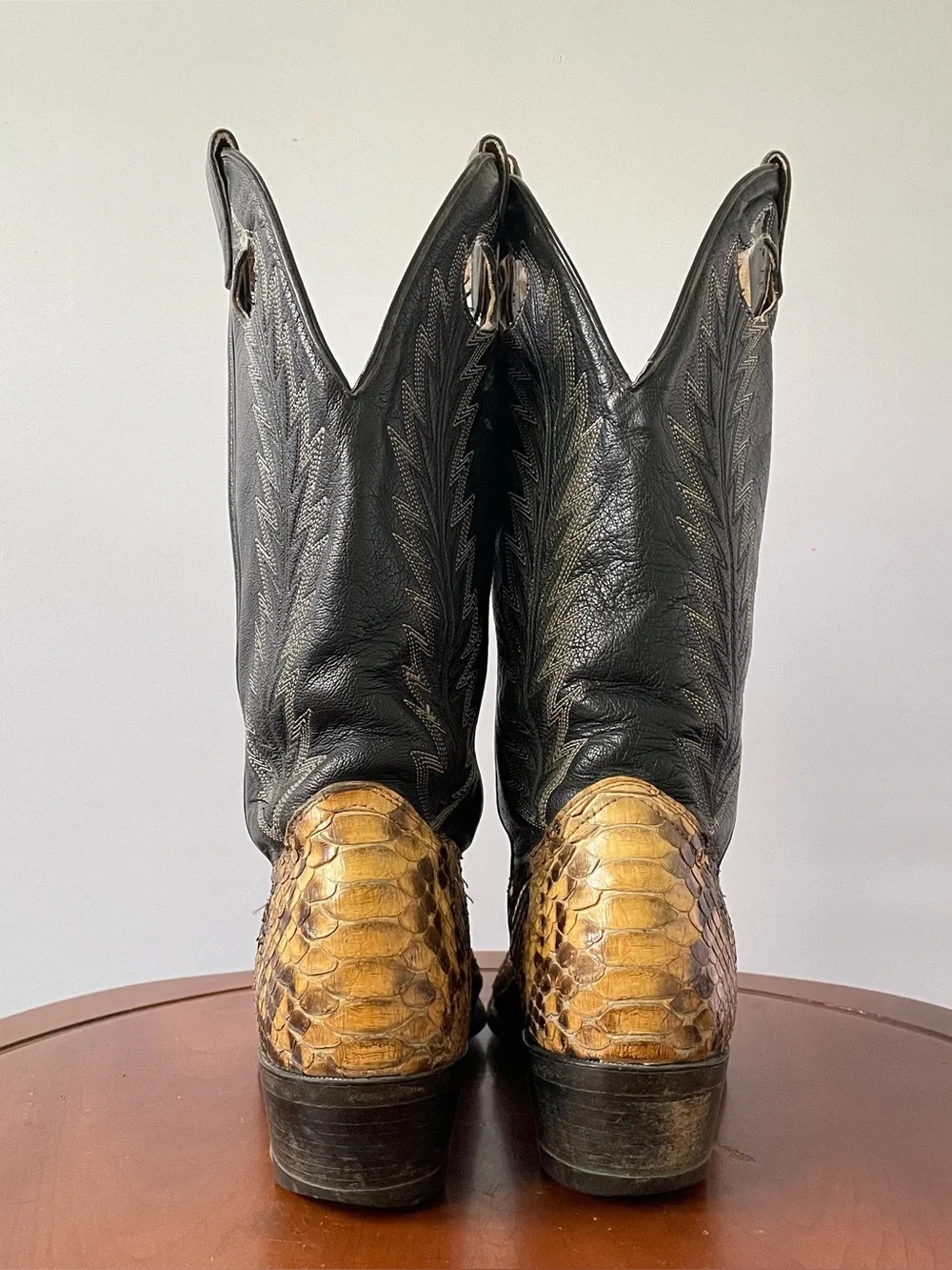 BOULET EXOTIC SNAKE SKIN MENS COWBOY BOOT | US 7 - Picture 4 of 8